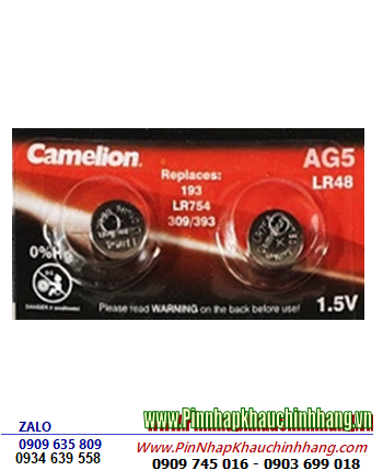 Camelion AG5, LR48, LR754 _Pin đồng hồ 1.5v Alkaline Camelion AG5, LR48, LR754